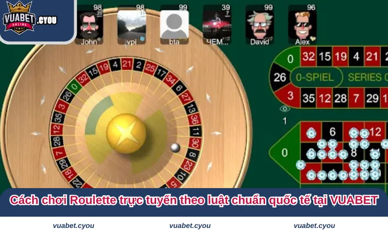 Cách chơi Roulette trực tuyến theo luật chuẩn quốc tế tại VUABET